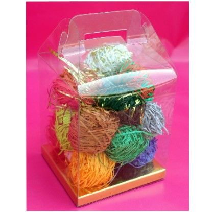 box clear pvc card bottom with handle the box depot