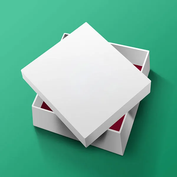 white packaging