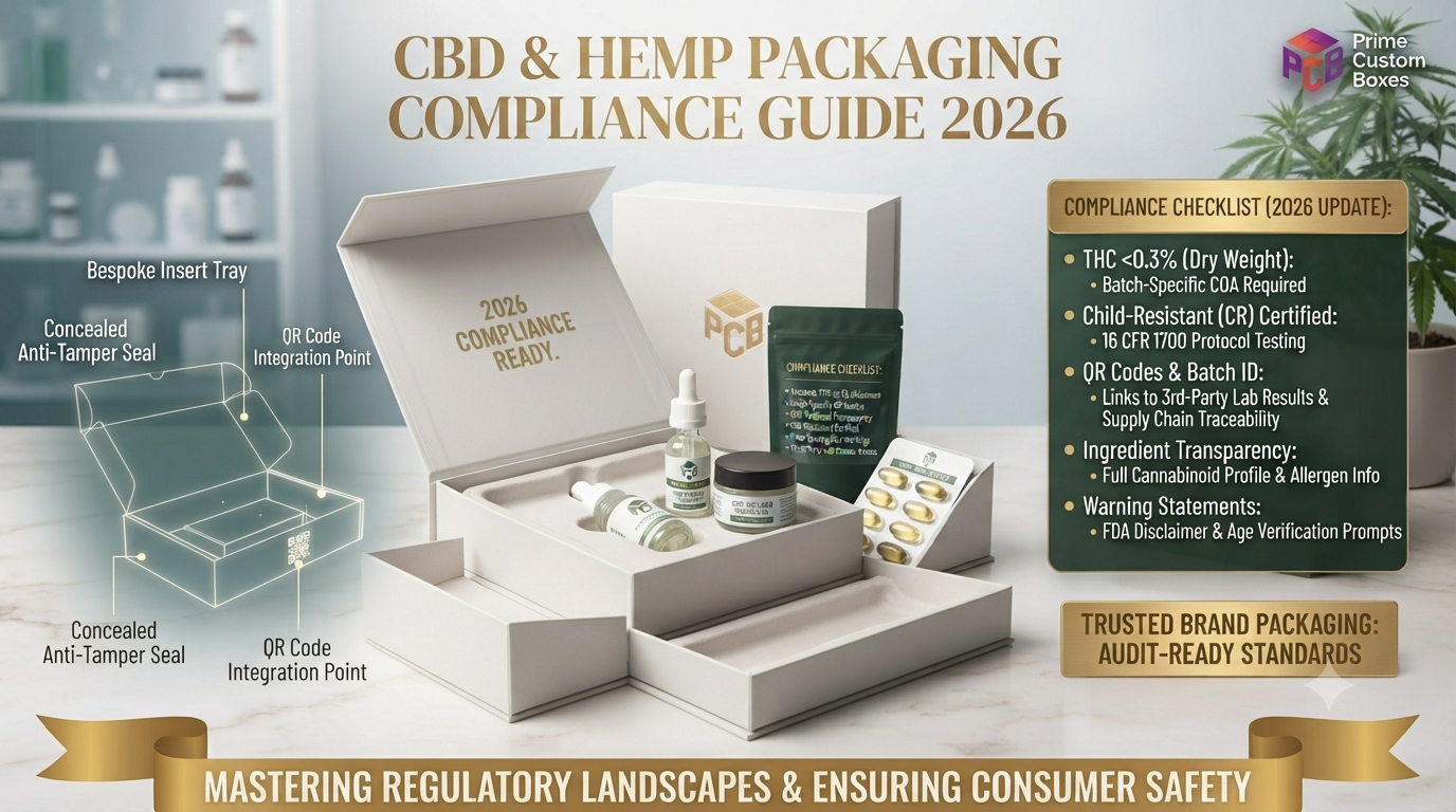 CBD and Hemp packaging compliance guide for 2026 with legal regulations checklist