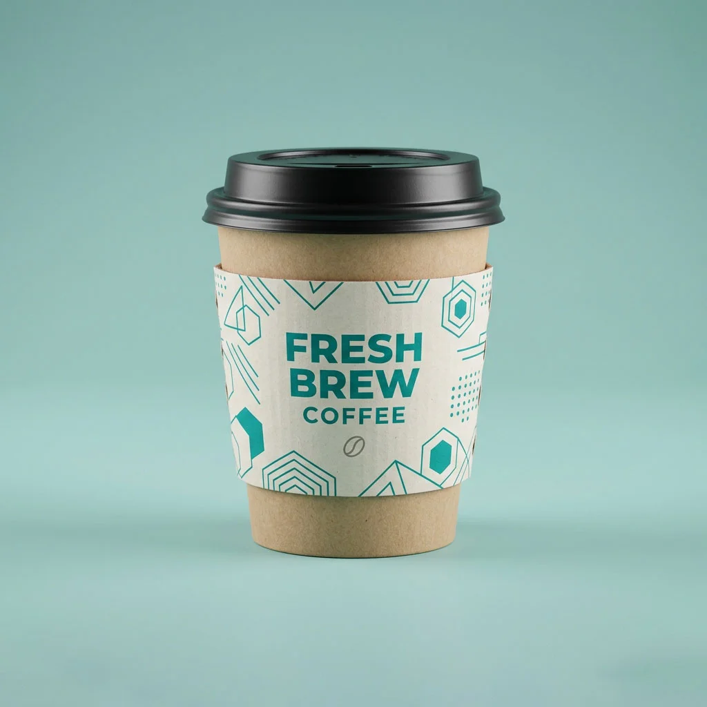 coffee cup cardboard sleeve 4