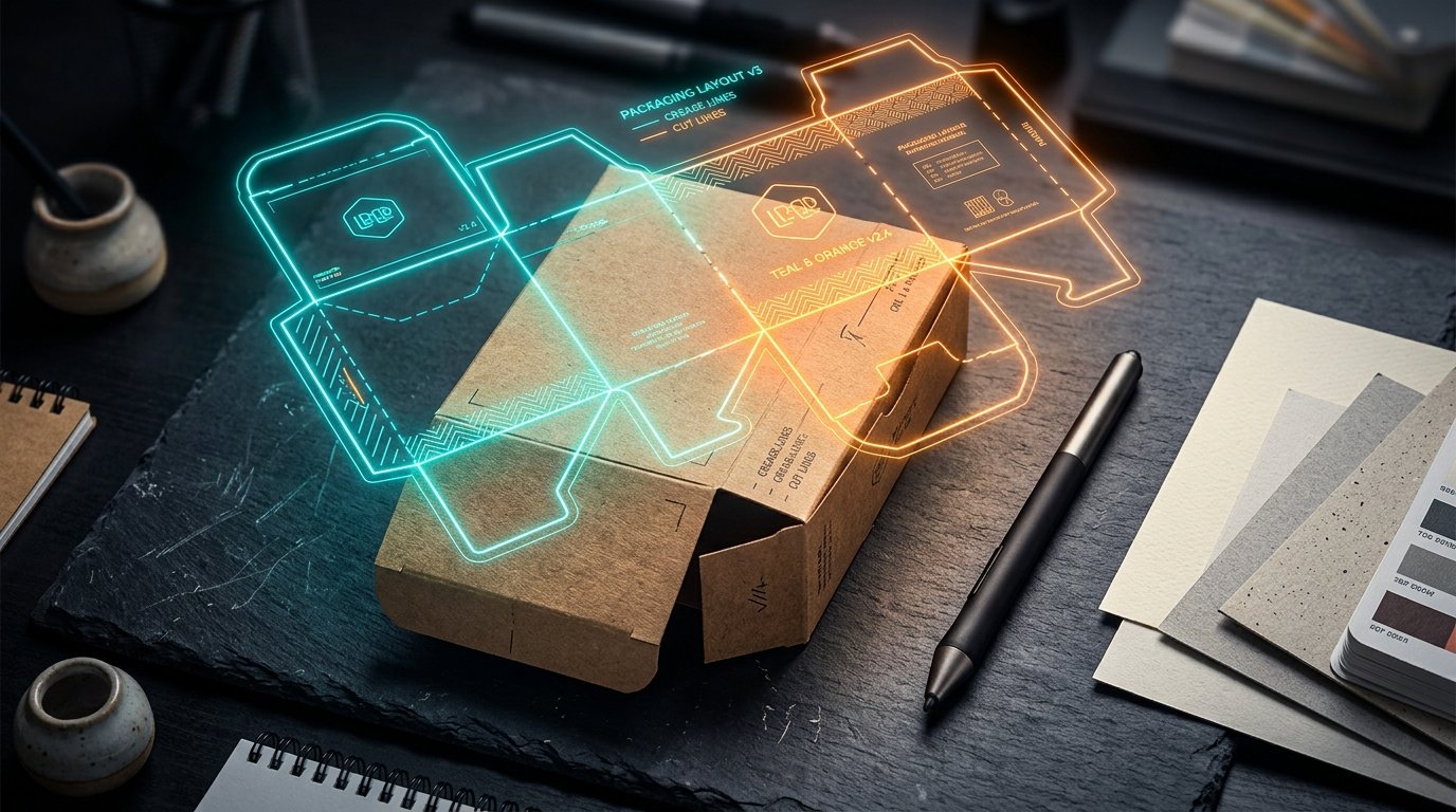 How to design a custom box: dieline and 3D mockup